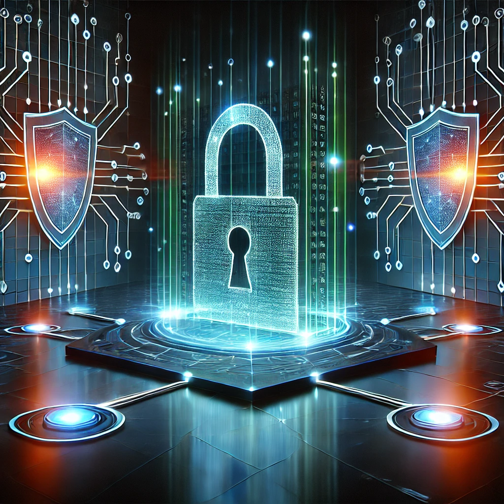 image of a lock and shields